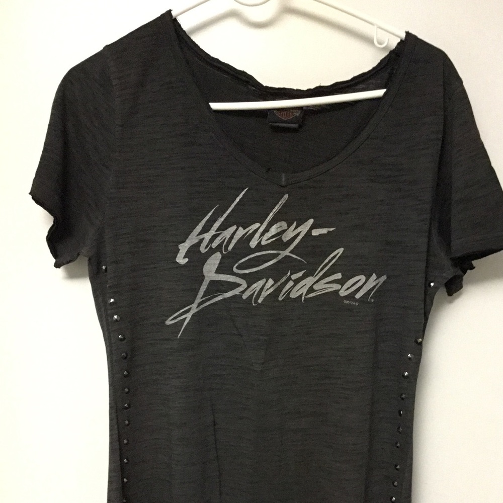 Harley Davidson thick burnout stud tee